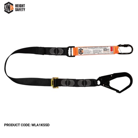 LINQ WEBBING LANYARD ADJUST SNG LEG 1X SG KARABINER 1 X D.A SCAFF HOOK